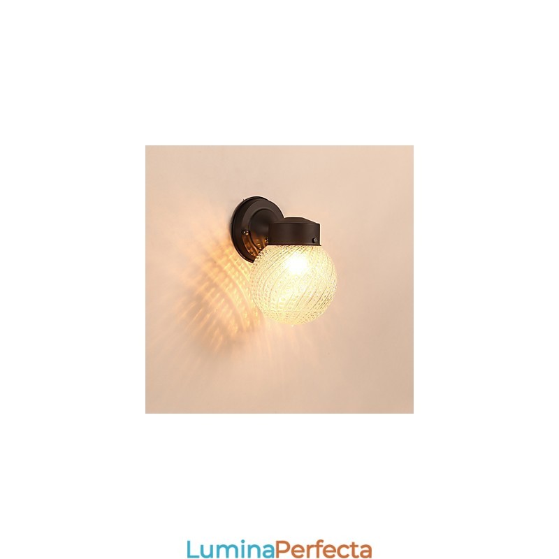 Caracteristică modernă și contemporană de finisaj cu oxid negru pentru aplice de perete cu lumină ambientală în stil mini
