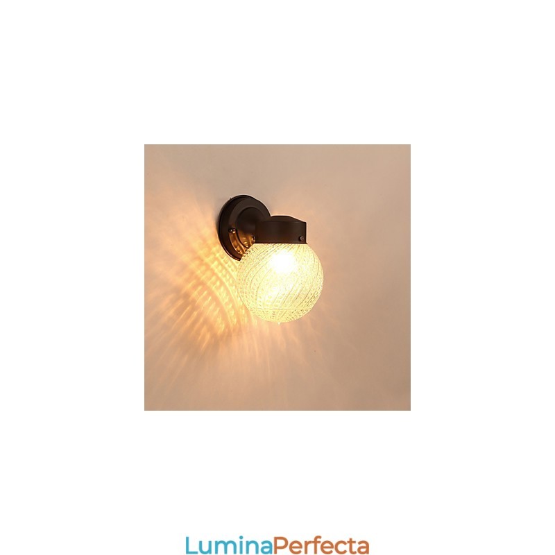 Caracteristică modernă și contemporană de finisaj cu oxid negru pentru aplice de perete cu lumină ambientală în stil mini