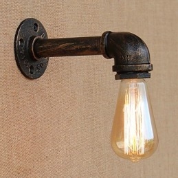 Caracteristică de pictură retro country pentru aplice de perete cu lumină ambientală cu braț oscilant în stil mini