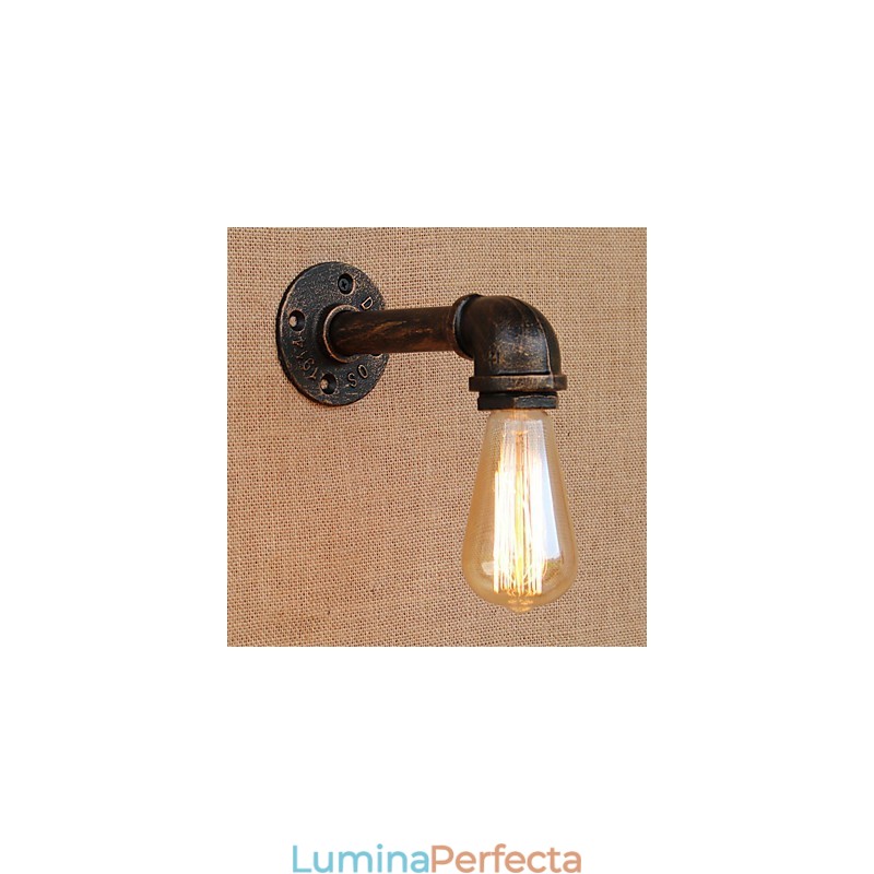 Caracteristică de pictură retro country pentru aplice de perete cu lumină ambientală cu braț oscilant în stil mini