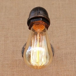 Caracteristică de pictură retro country pentru aplice de perete cu lumină ambientală cu braț oscilant în stil mini
