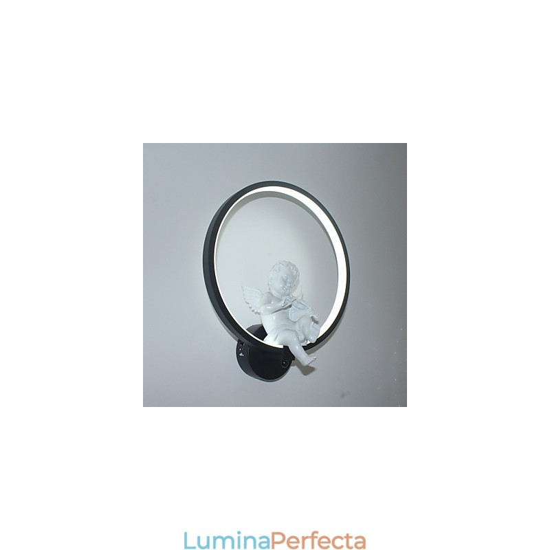 Lampă de perete modernă, creativă, personalitate, lampă de decor înger, lampă de perete integrată din aluminiu