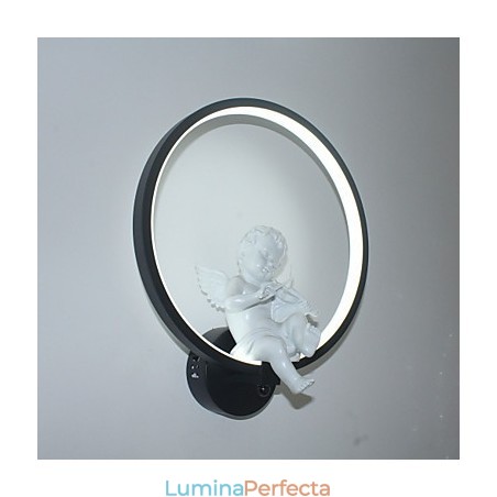 Lampă de perete modernă, creativă, personalitate, lampă de decor înger, lampă de perete integrată din aluminiu Lampă de perete modernă, creativă, personalitate, lampă de decor înger, lampă de perete integrată din aluminiu