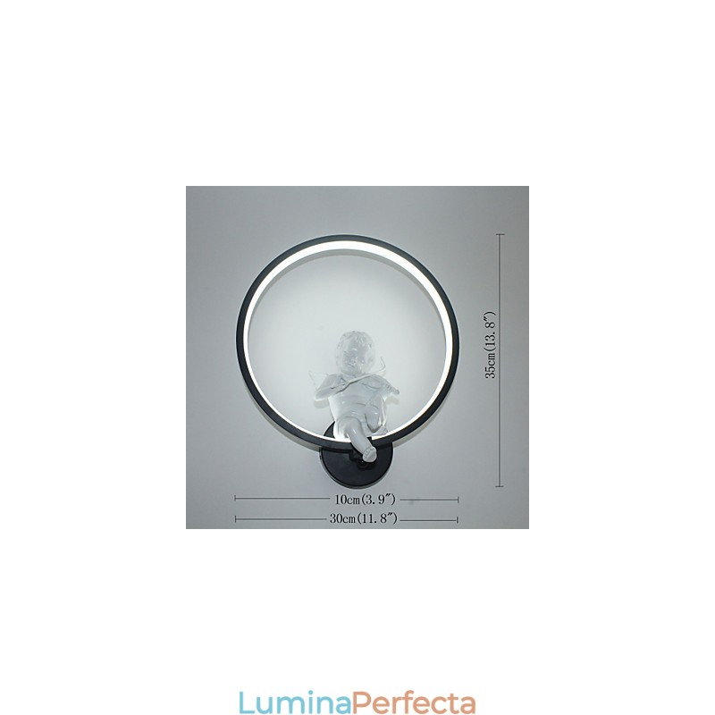 Lampă de perete modernă, creativă, personalitate, lampă de decor înger, lampă de perete integrată din aluminiu
