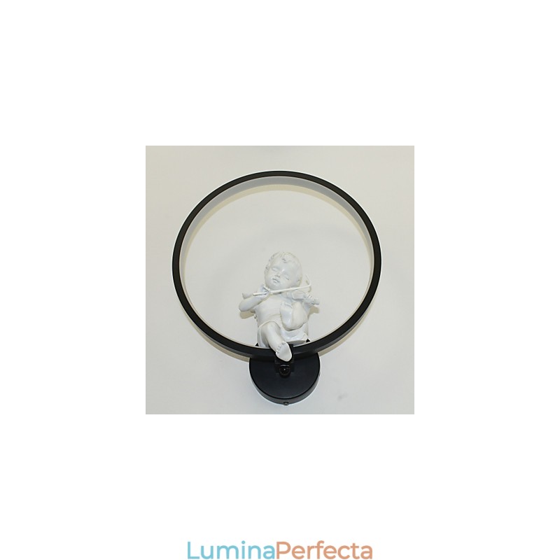 Lampă de perete modernă, creativă, personalitate, lampă de decor înger, lampă de perete integrată din aluminiu