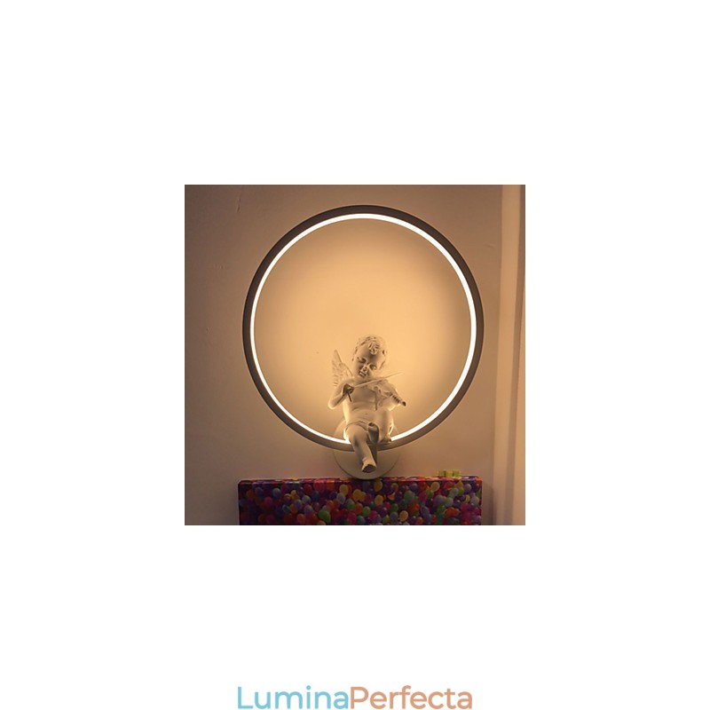 Lampă de perete modernă, creativă, personalitate, lampă de decor înger, lampă de perete integrată din aluminiu