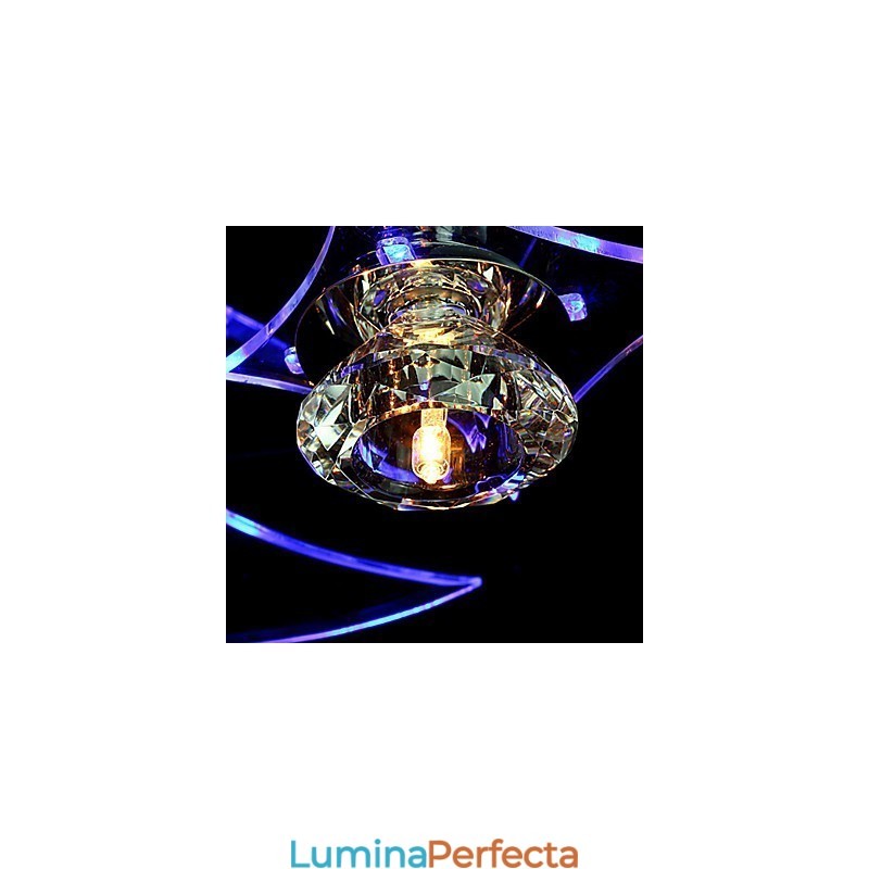Candelabru Modern Crystal Living 3 Lumini