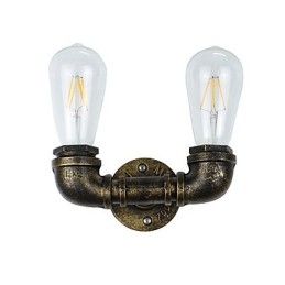 Rustic Lodge Tradițional Clasic Vechi Alamă Caracteristică pentru lumină ambientală Applique de perete