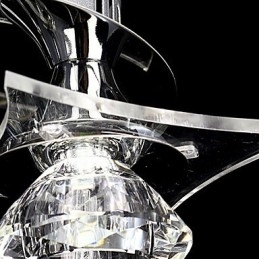 Candelabru Modern Crystal Living 3 Lumini