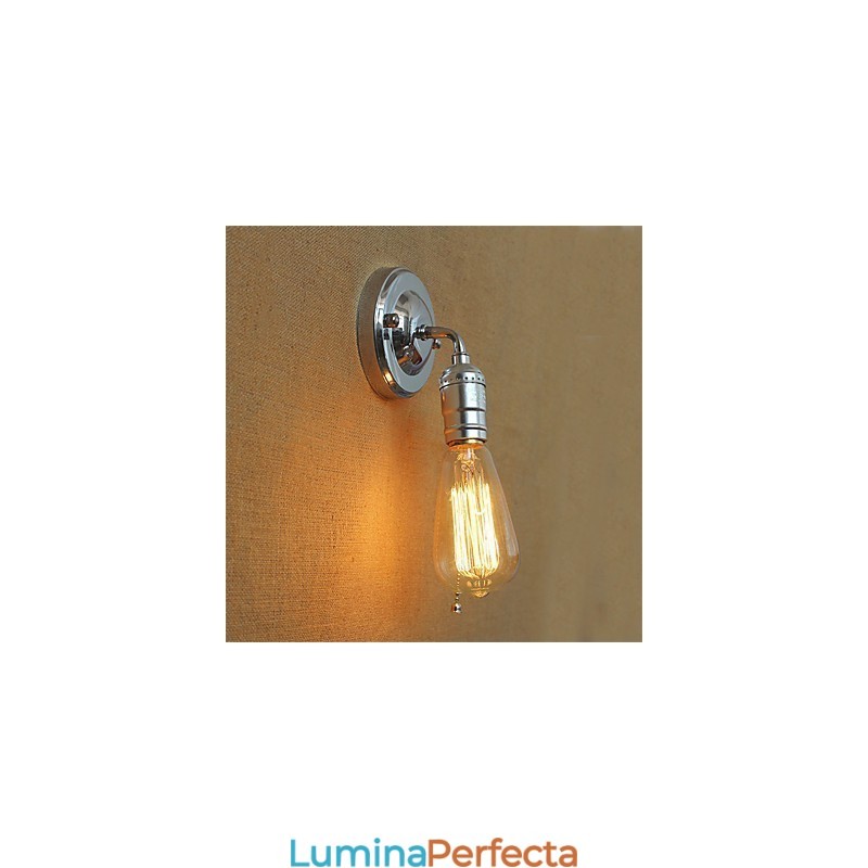 Lampă de perete retro Loft Edison Aplice de perete pentru dormitor pentru casă în sus în jos Rustic industrial cu un singur cap coridor sufragerie mini decor perete