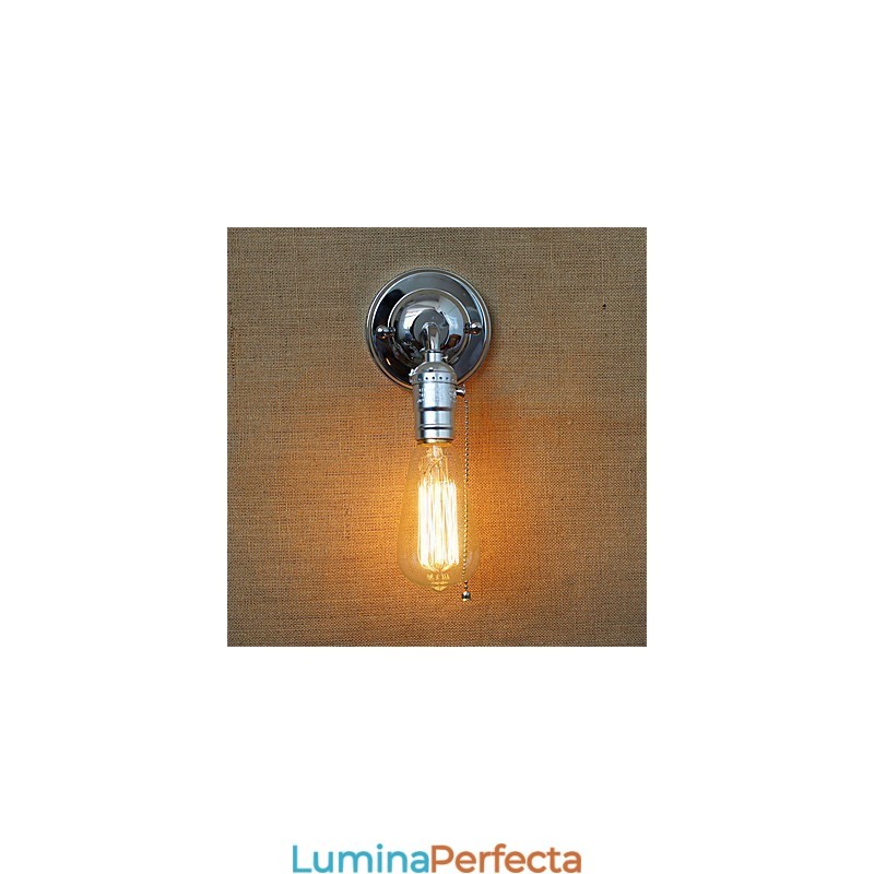 Lampă de perete retro Loft Edison Aplice de perete pentru dormitor pentru casă în sus în jos Rustic industrial cu un singur cap coridor sufragerie mini decor perete