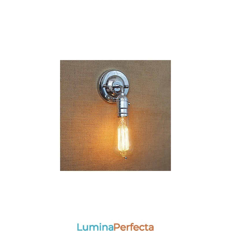 Lampă de perete retro Loft Edison Aplice de perete pentru dormitor pentru casă în sus în jos Rustic industrial cu un singur cap coridor sufragerie mini decor perete