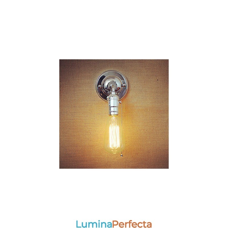 Lampă de perete retro Loft Edison Aplice de perete pentru dormitor pentru casă în sus în jos Rustic industrial cu un singur cap coridor sufragerie mini decor perete