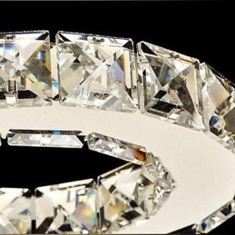 Montaj cu cristale, 5 lumini, oțel inoxidabil galvanizat transparent modern