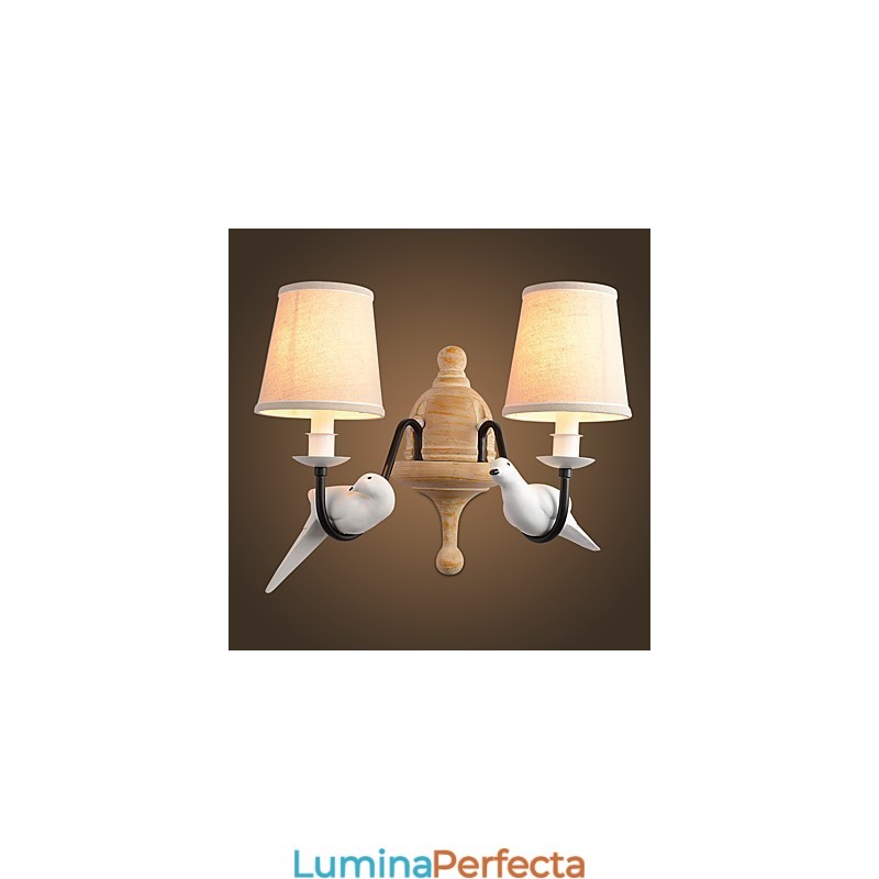 Rustic Lodge Pictură simplă de epocă Caracteristică Lumină ambientală Aplice de perete Lampă de perete