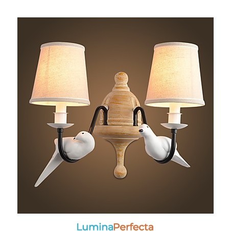 Rustic Lodge Pictură simplă de epocă Caracteristică Lumină ambientală Aplice de perete Lampă de perete