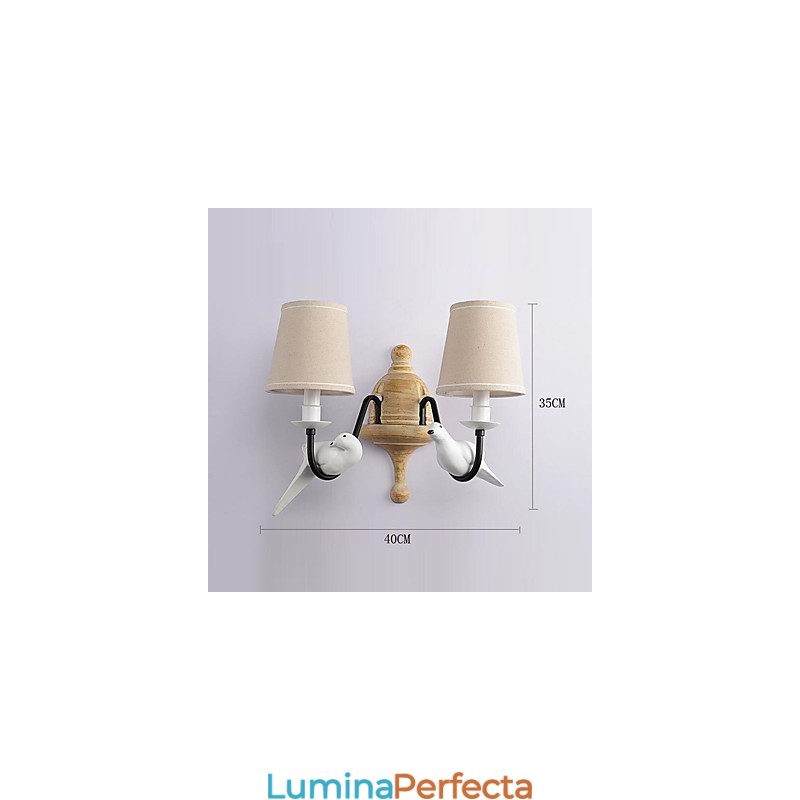 Rustic Lodge Pictură simplă de epocă Caracteristică Lumină ambientală Aplice de perete Lampă de perete