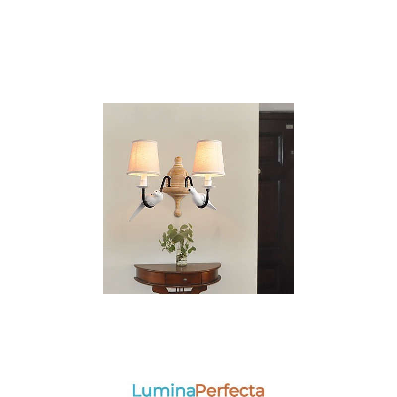 Rustic Lodge Pictură simplă de epocă Caracteristică Lumină ambientală Aplice de perete Lampă de perete