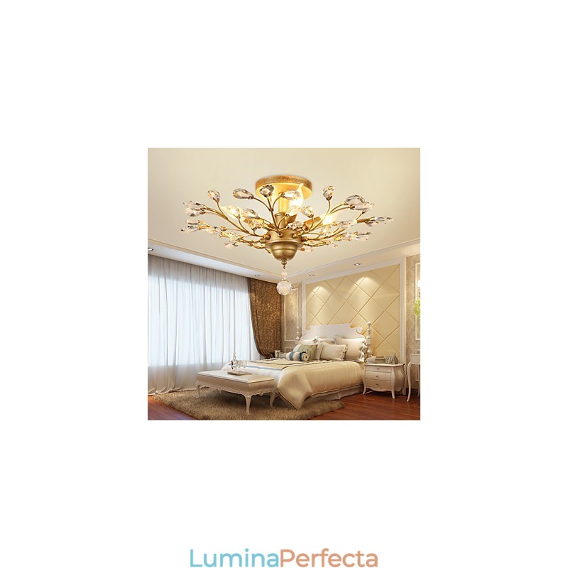 Pictură metalică cu montare încasată de cristal negru SAU auriu
