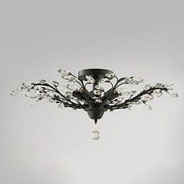 Pictură metalică cu montare încasată de cristal negru SAU auriu