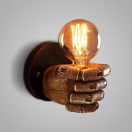 Lampă de perete industrială pentru cafenea la mansardă Lampă de perete din rășină Lodge Antique Vintage Retro Pictură Caracteristică pentru stil mini Lumină ambientală Aplice de perete Applique