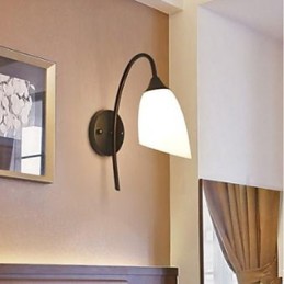 Lampă Neagră Americană Simple Dormitor Pescuit Lampă Noptieră