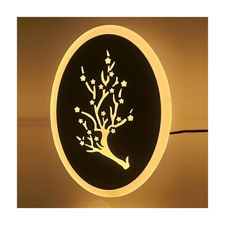 Lampă de perete cu scrub acrilic sculptat cu prune Lampă de noptieră în formă rotundă Lumini pentru coridor alb cald AC220V Lampă de perete cu scrub acrilic sculptat cu prune Lampă de noptieră în formă rotundă Lumini pentru coridor alb cald AC220V