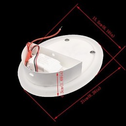 Lampă de perete cu scrub acrilic sculptat cu prune Lampă de noptieră în formă rotundă Lumini pentru coridor alb cald AC220V