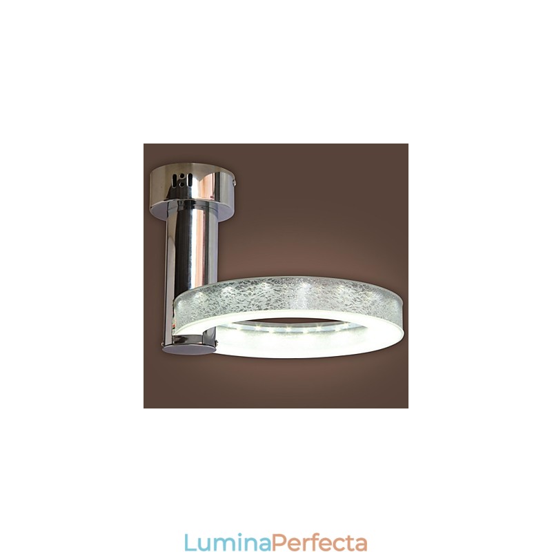 Candelabru acrilic argintiu (finisaj cromat)