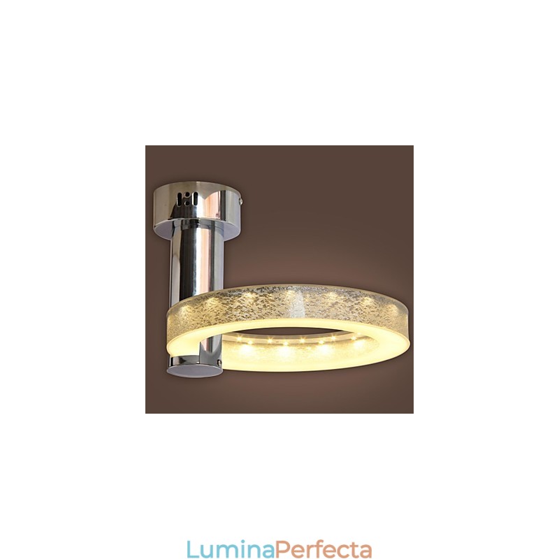 Candelabru acrilic argintiu (finisaj cromat)