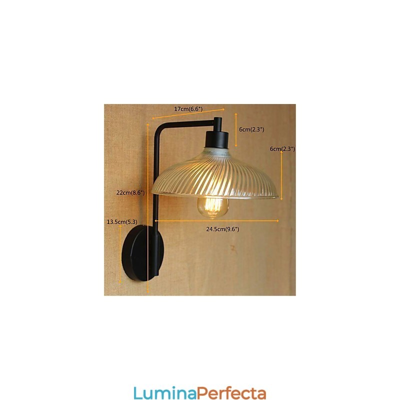 Caracteristica de finisaj cu oxid negru Rustic Lodge Country pentru lumină ambientală cu braț oscilant