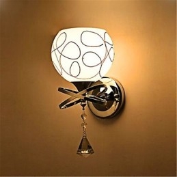 Lampă de perete din sticlă modernă minimalistă pentru dormitor de hotel