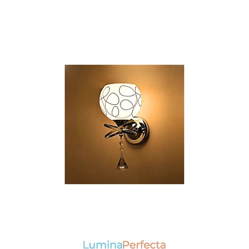 Lampă de perete din sticlă modernă minimalistă pentru dormitor de hotel