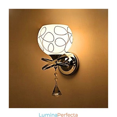 Lampă de perete din sticlă modernă minimalistă pentru dormitor de hotel