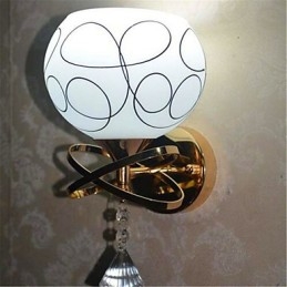 Lampă de perete din sticlă modernă minimalistă pentru dormitor de hotel