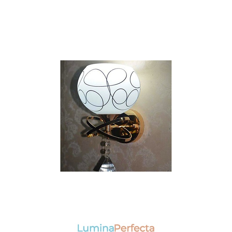 Lampă de perete din sticlă modernă minimalistă pentru dormitor de hotel