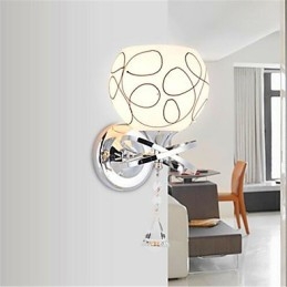 Lampă de perete din sticlă modernă minimalistă pentru dormitor de hotel