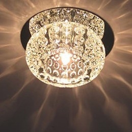 Montaj încastrat în stil mini, modern și contemporan din cristal