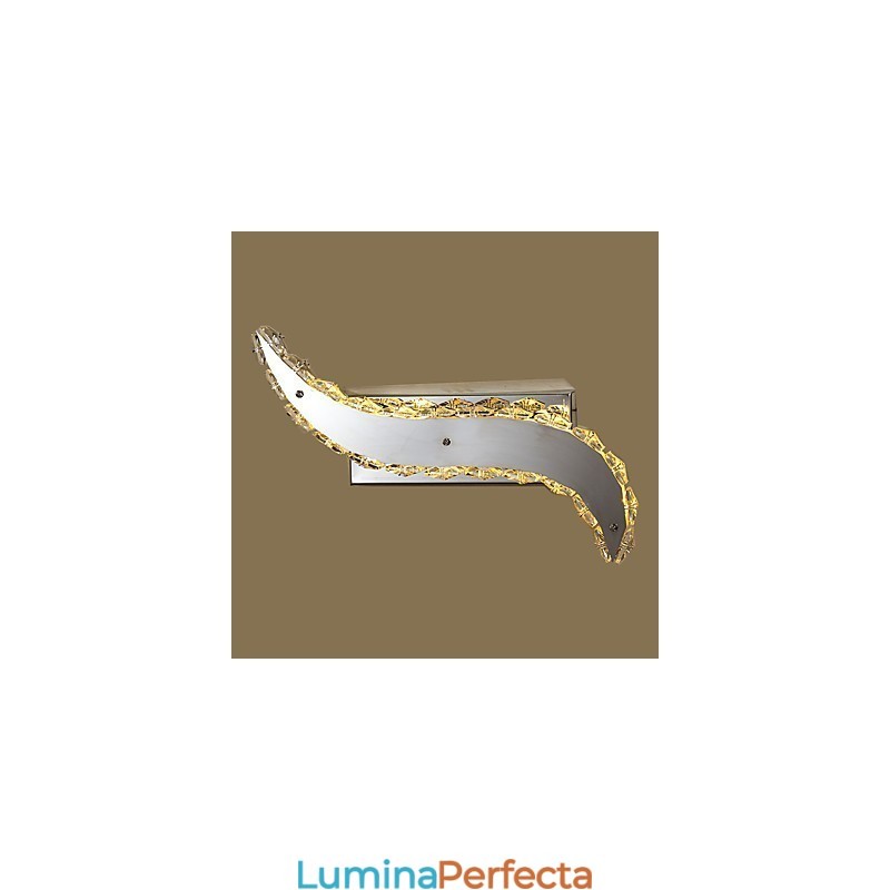 Funcție de pictură modernă și contemporană integrată pentru lumina ambientală de cristal Aplice de perete