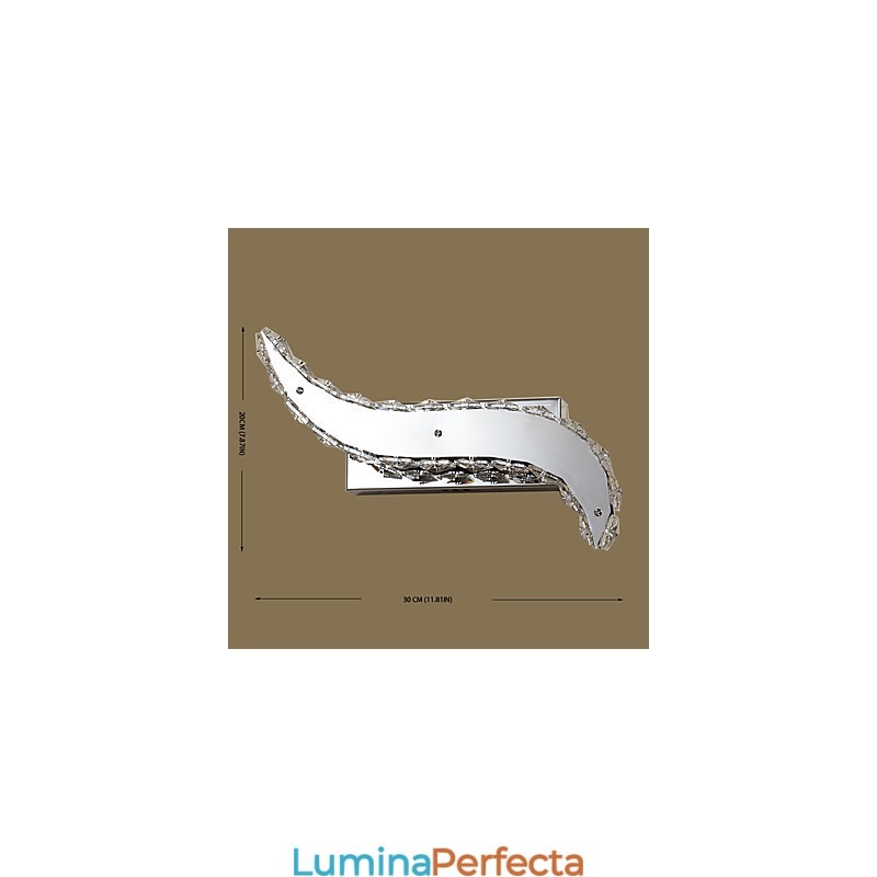 Funcție de pictură modernă și contemporană integrată pentru lumina ambientală de cristal Aplice de perete