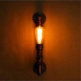 American Retro Loft Industrial Cu culoar de apă Scări Personalitate Creativă Restaurant Bar Lampă de perete din fier cu un singur cap