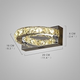Funcție de pictură modernă și contemporană integrată pentru lumina ambientală de cristal Aplice de perete