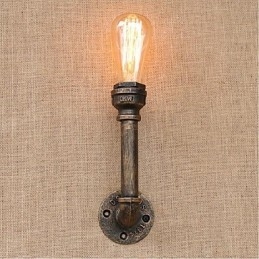 Nostalgia Țeavă de apă simplă Lampă decorativă de perete mică