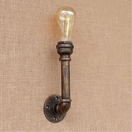 Nostalgia Țeavă de apă simplă Lampă decorativă de perete mică