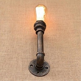 Nostalgia Țeavă de apă simplă Lampă decorativă de perete mică