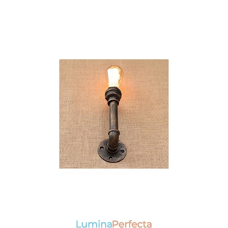Nostalgia Țeavă de apă simplă Lampă decorativă de perete mică