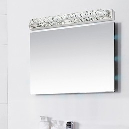 Lampă lungă cu oglindă de înaltă calitate, lumini pentru baie, lumini de perete din metal și cristal