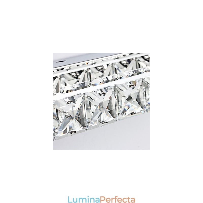 Lampă lungă cu oglindă de înaltă calitate, lumini pentru baie, lumini de perete din metal și cristal