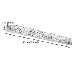 Lampă lungă cu oglindă de înaltă calitate, lumini pentru baie, lumini de perete din metal și cristal