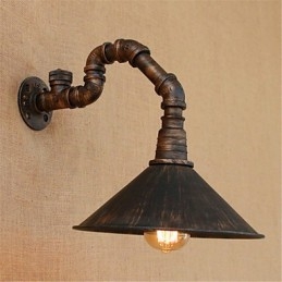 Caracteristica de finisaj cu oxid negru Rustic Lodge Country pentru aplice de perete cu lumină ambientală